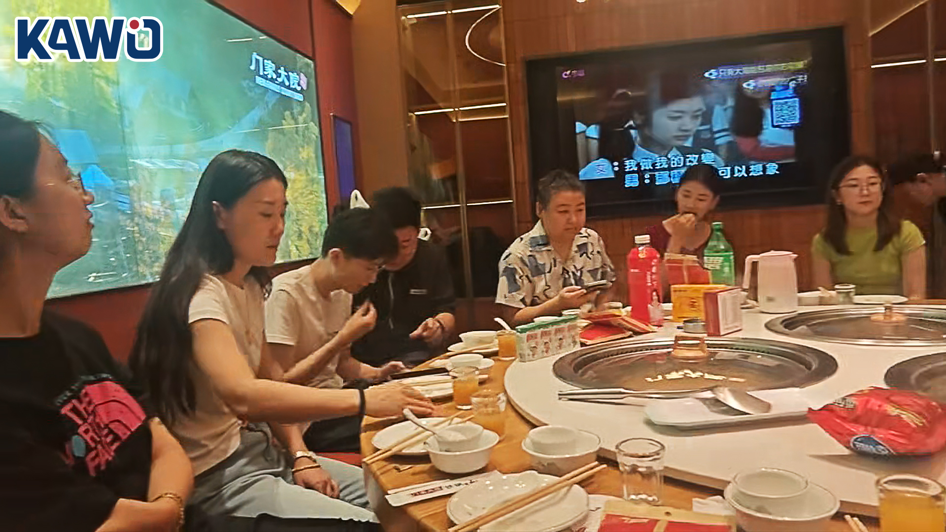 KAWO employees celebrate the new beginning of August